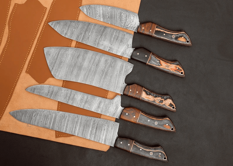 Damascus Chef Knife Set