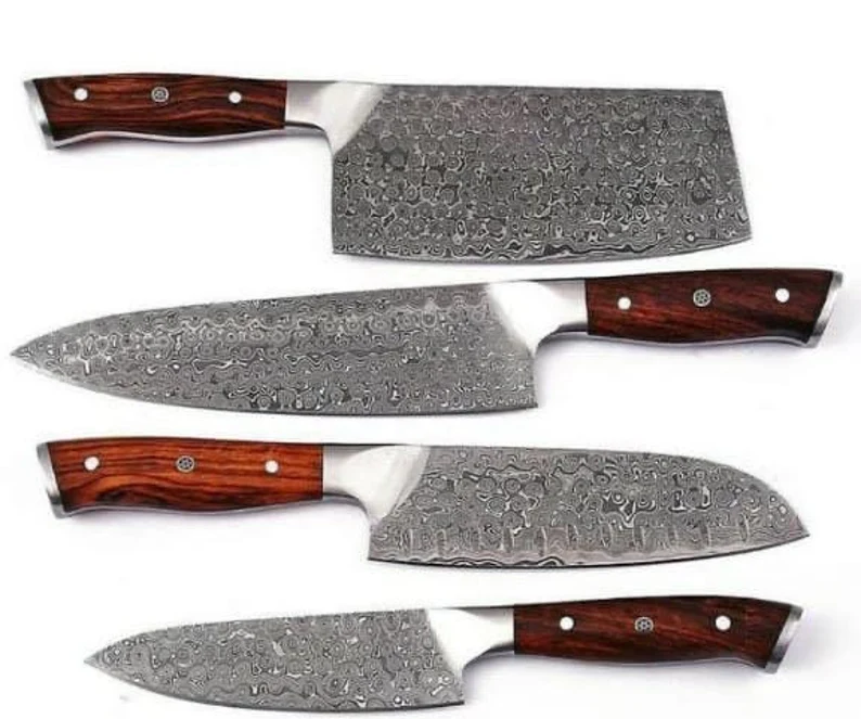 Damascus Knife Set